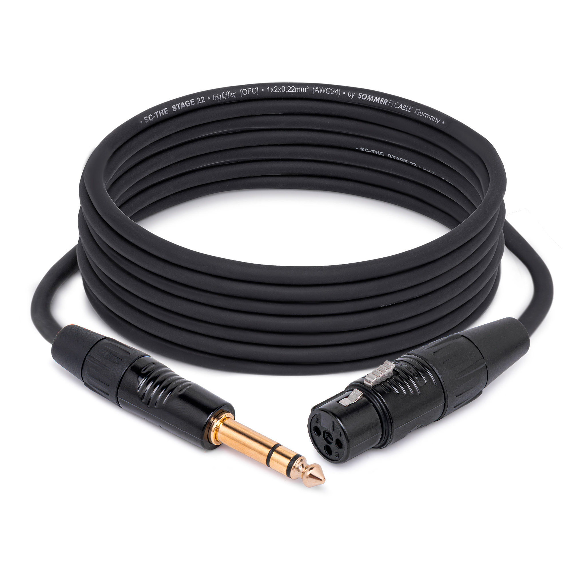 

Кабель HeadMade, Черный, Pro XLR-F - 6.3 stereo 7m