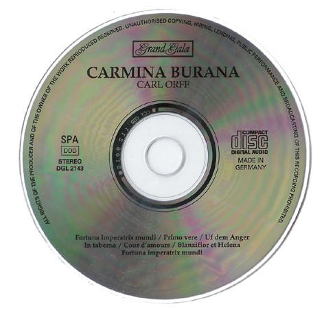 CD-диск Carl Orff Carmina Burana CD - рис.2