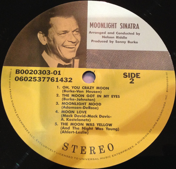 Виниловая пластинка Frank Sinatra - Moonlight Sinatra - рис.3