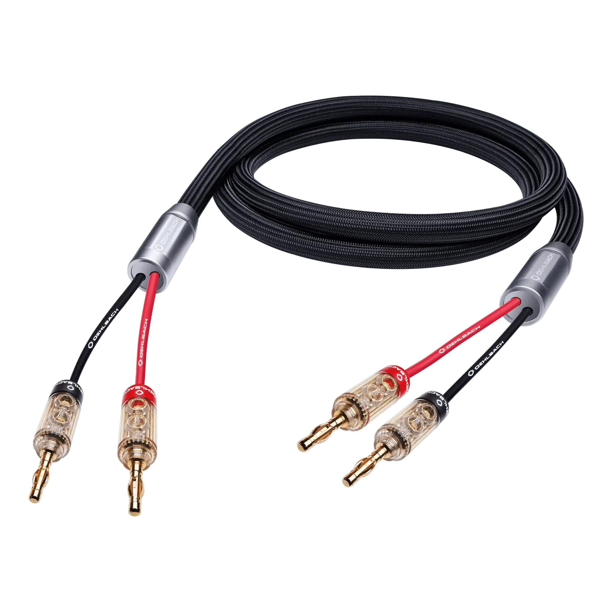 

Кабель Oehlbach, Черный, STATE OF THE ART XXL Fusion Two Cable Set Banana 2x2m
