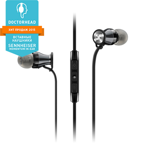 Наушники Sennheiser Momentum In-Ear (M2 IEI) Black Chrome - рис.0