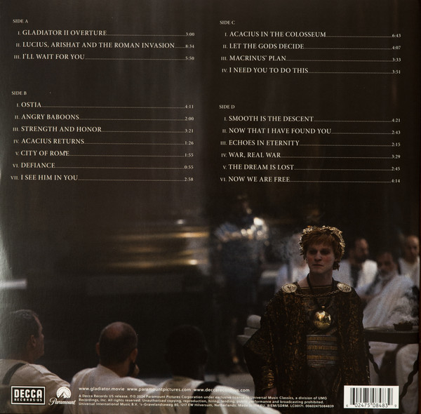 Виниловая пластинка Harry Gregson-Williams – Gladiator II (Music From The Motion Picture) 2LP - рис.1