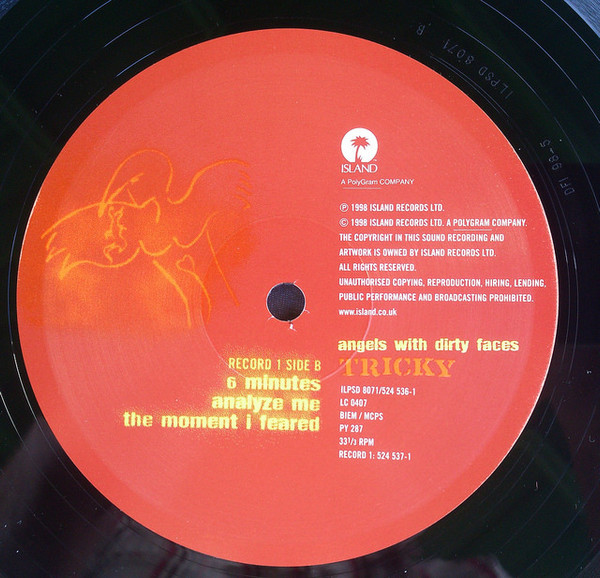 Виниловая пластинка Tricky – Angels With Dirty Faces (Coloured Orange) RSD2024 2LP - рис.4