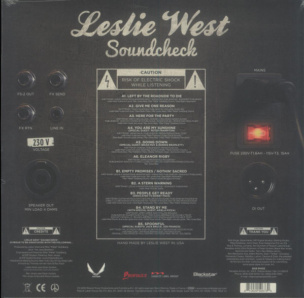 Виниловая пластинка Leslie West – Soundcheck - LP - рис.1