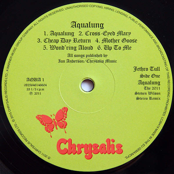 Виниловая пластинка JETHRO TULL AQUALUNG - рис.3