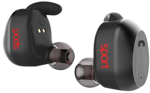 Беспроводные наушники Elari NanoPods Sport Black - рис.1