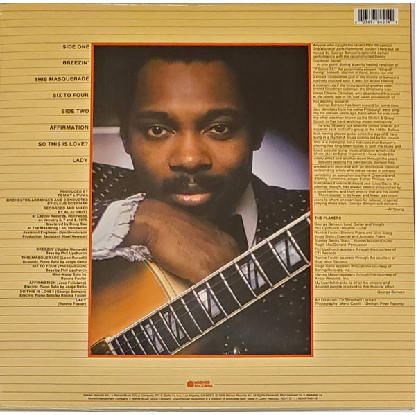 Виниловая пластинка George Benson – Breezin blue LP - рис.1
