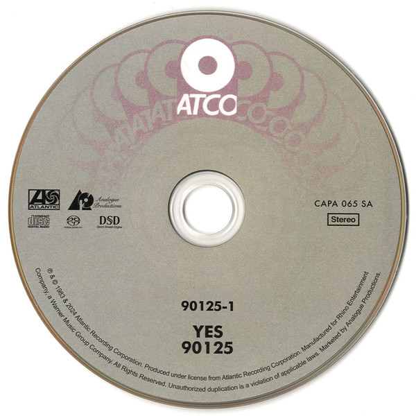 CD-диск Yes - 90125 SACD - рис.3