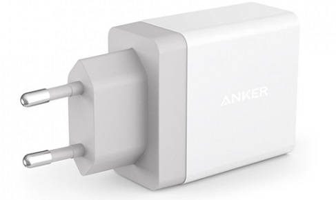 Сетевое зарядное устройство Anker PowerPort 2 24W White - рис.2