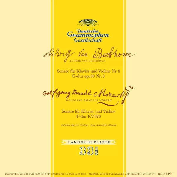 Виниловая пластинка Johanna Martzy - Beethoven, Mozart: Sonatas for Violin and Piano LP - рис.0