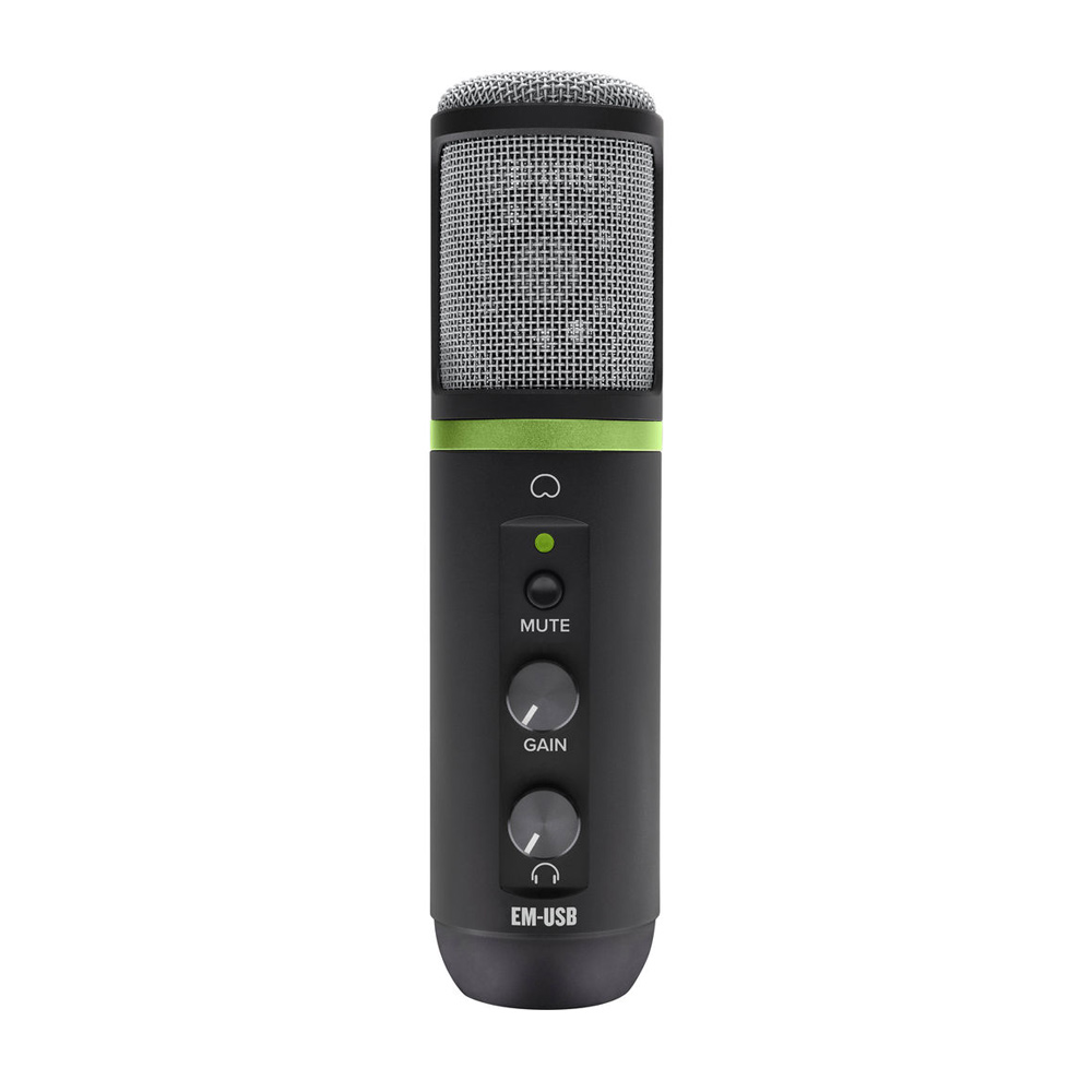 

Микрофон для стриминга и игр Mackie, Черный;серебряный, EM-USB Black