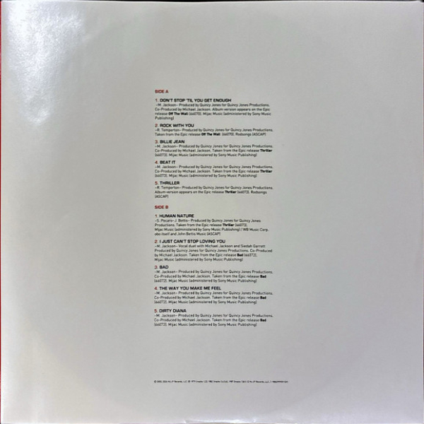 Виниловая пластинка Michael Jackson – Number Ones (Red) - 2LP - рис.3