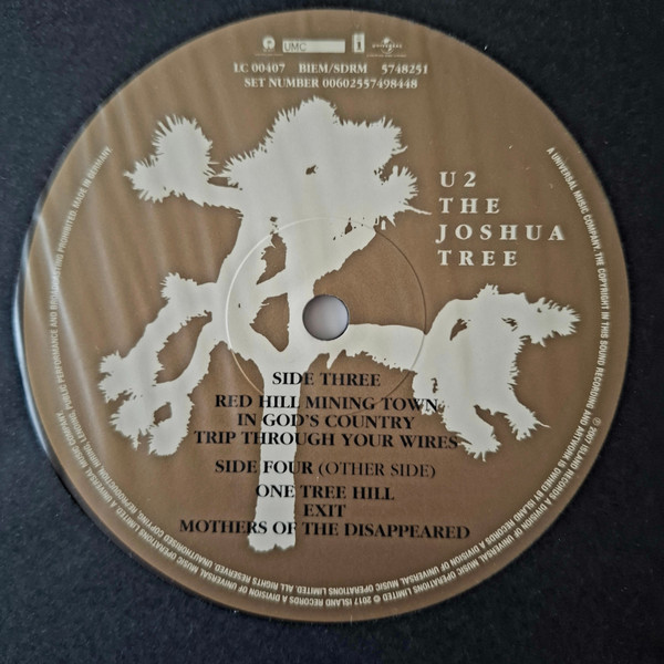 Виниловая пластинка U2 - The Joshua Tree LP - рис.4