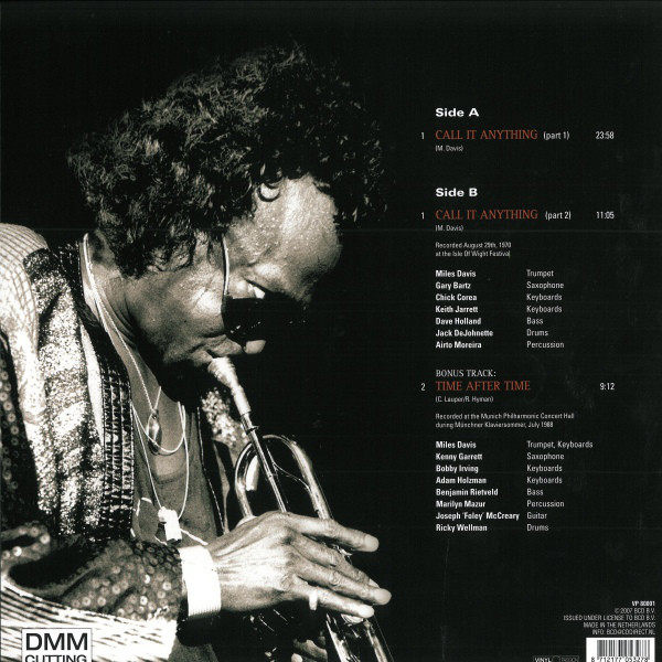 Виниловая пластинка Miles Davis - Isle Of Wight Concert - рис.3