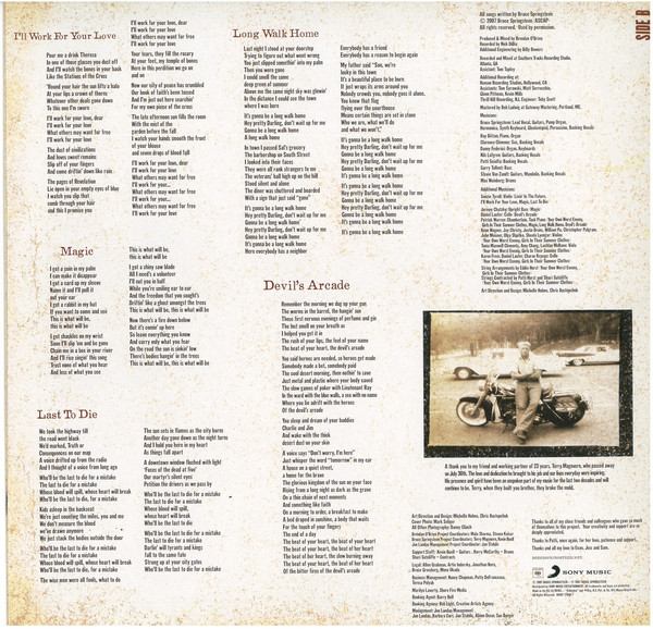 Виниловая пластинка Bruce Springsteen - Magic - рис.3