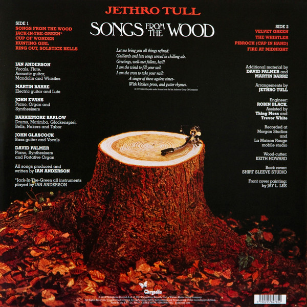 Виниловая пластинка Jethro Tull - Songs From The Wood - рис.1