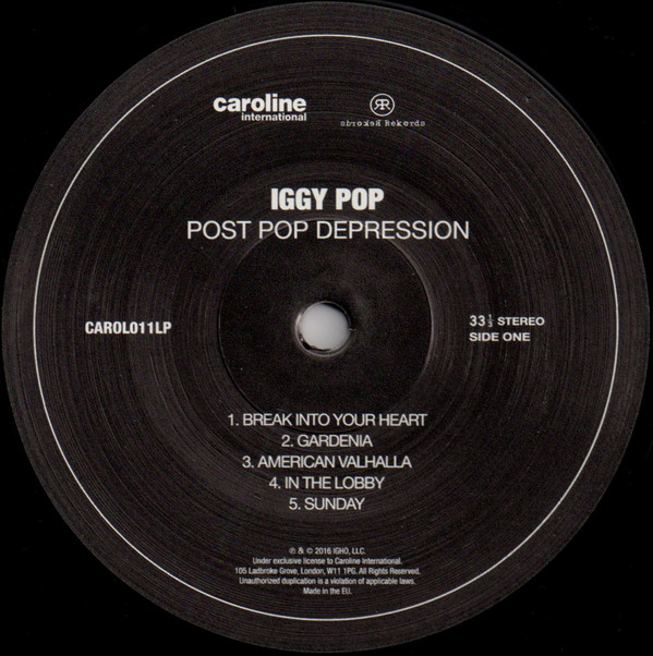 Виниловая пластинка Iggy Pop - Post Pop Depression - рис.2