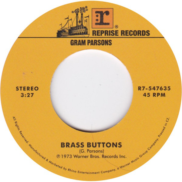 Виниловая пластинка Gram Parsons; The Lemonheads - Brass Buttons - рис.2