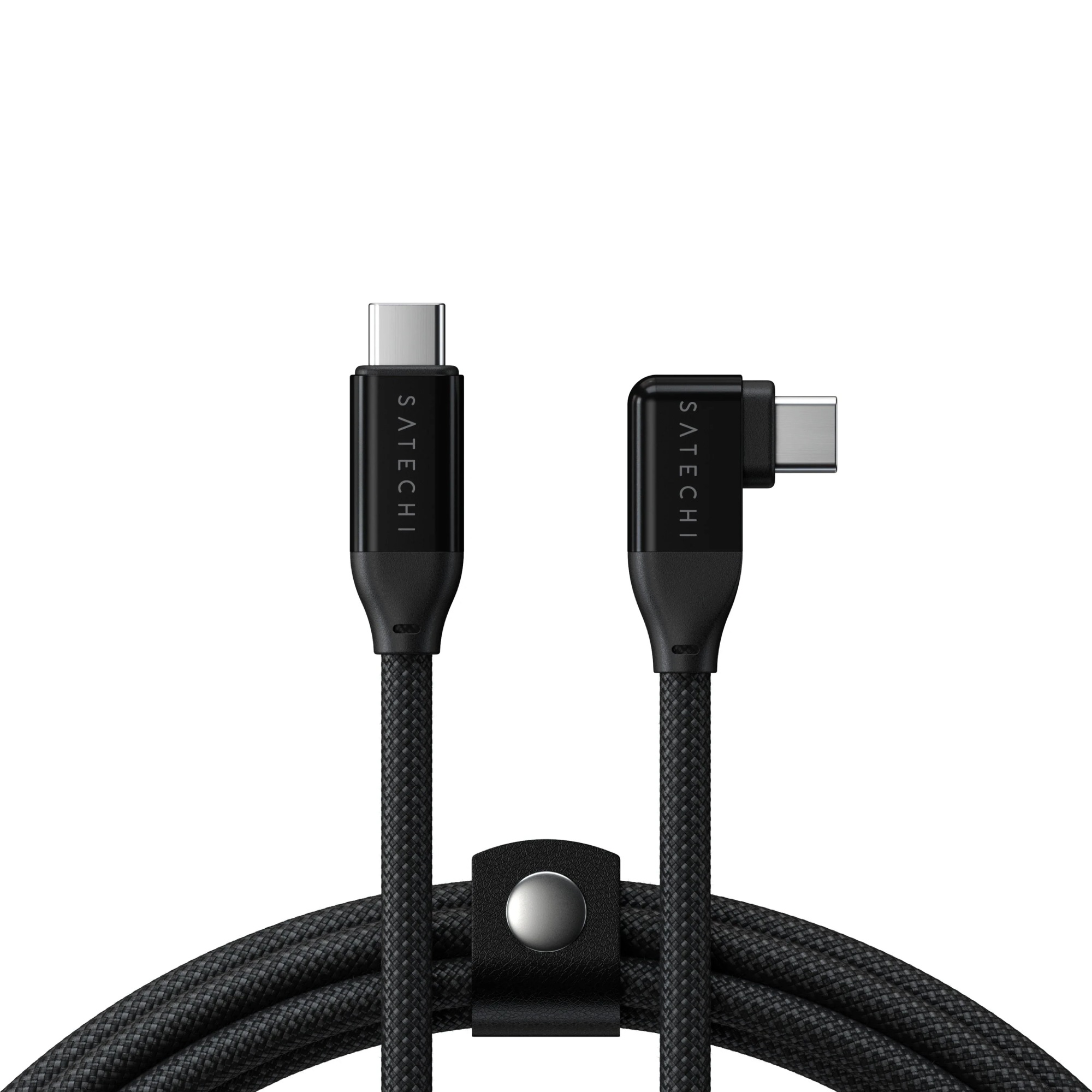 

Кабель Satechi, Черный, Right Angle PD USB-C - USB-C Black