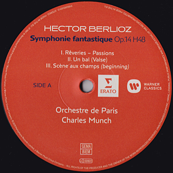 Виниловая пластинка Berlioz; Orchestre De Paris; Charles Munch - Symphonie Fantastique - рис.0