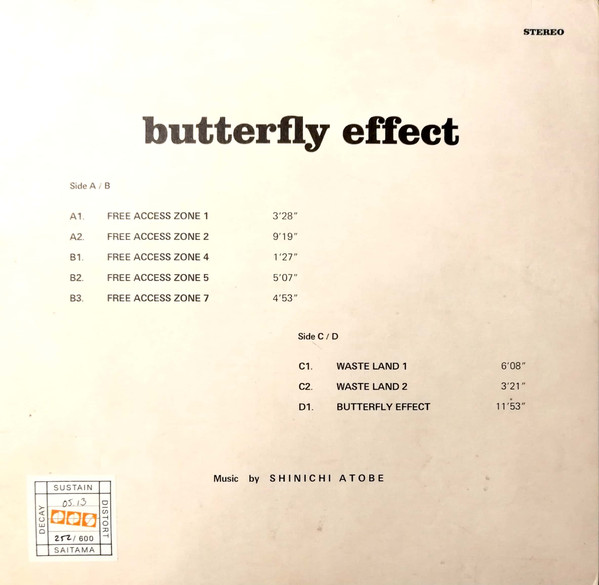 Виниловая пластинка Shinichi Atobe – Butterfly Effect - Clear - 2LP - рис.1