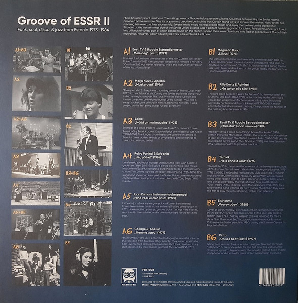 Виниловая пластинка Various – Groove Of ESSR II: Funk, Soul, Disco & Jazz From Estonia 1973-1984 LP - рис.1
