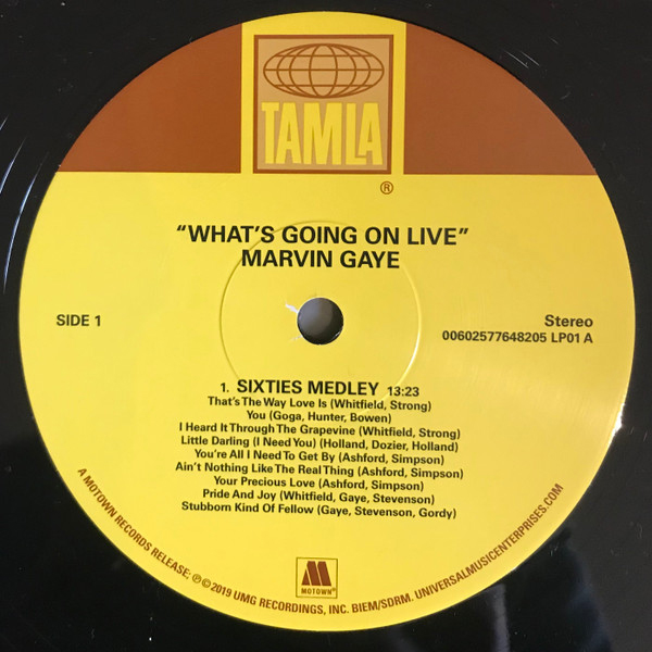 Виниловая пластинка Marvin Gaye – What's Going On Live LP - рис.3