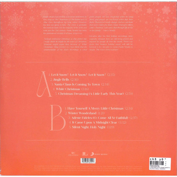 Виниловая пластинка Frank Sinatra Christmas With Frank Sinatra White - рис.1