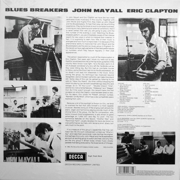 Виниловая пластинка John Mayall; Eric Clapton - Blues Breakers - рис.1