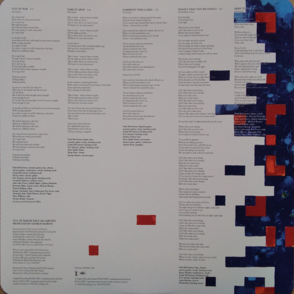 Виниловая пластинка Paul McCartney - Tug Of War LP - рис.3