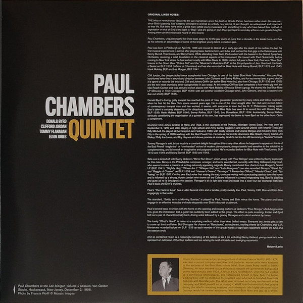 Виниловая пластинка Paul Chambers - Paul Chambers Quintet LP - рис.4