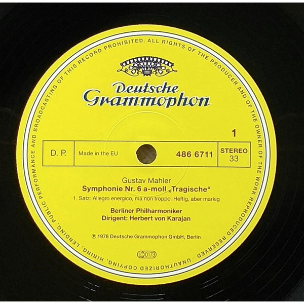 Виниловая пластинка Gustav Mahler – Symphonie Nr. 6 A-moll LP - рис.4