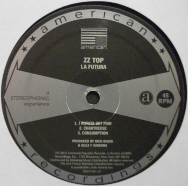 Виниловая пластинка ZZ Top - La Futura - рис.3