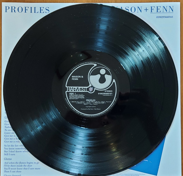 Виниловая пластинка Nick Mason, Rick Fenn – Profiles LP - рис.2