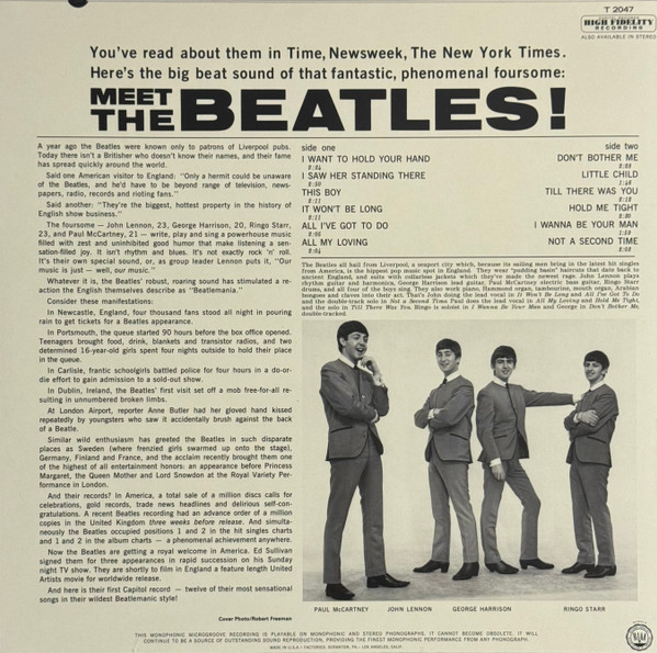 Виниловая пластинка The Beatles – Meet The Beatles! LP - рис.1