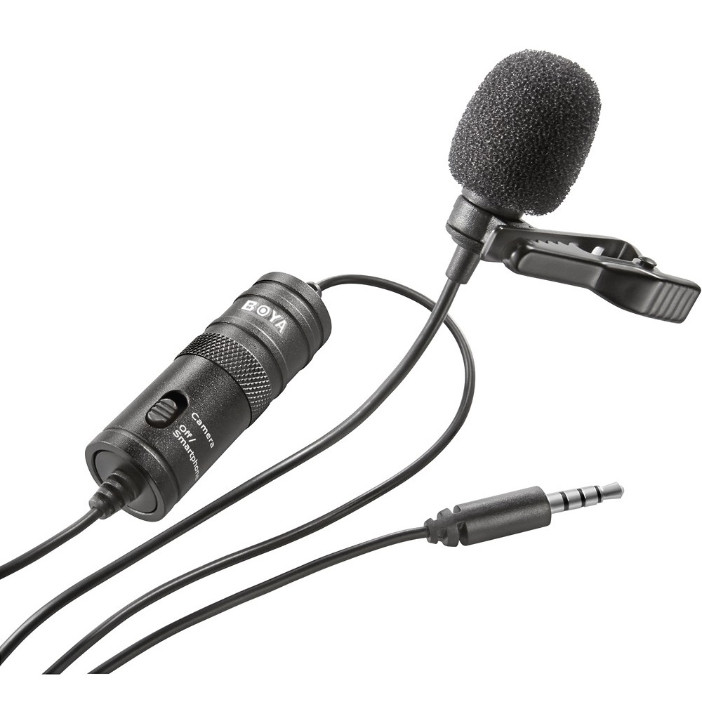 Купить петличный микрофон boya by-m1 по цене от 1590 руб., характеристики, фото, доставка