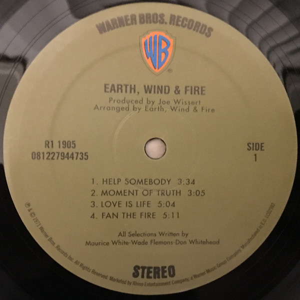 Виниловая пластинка Earth, Wind & Fire - Earth Wind And Fire - рис.1