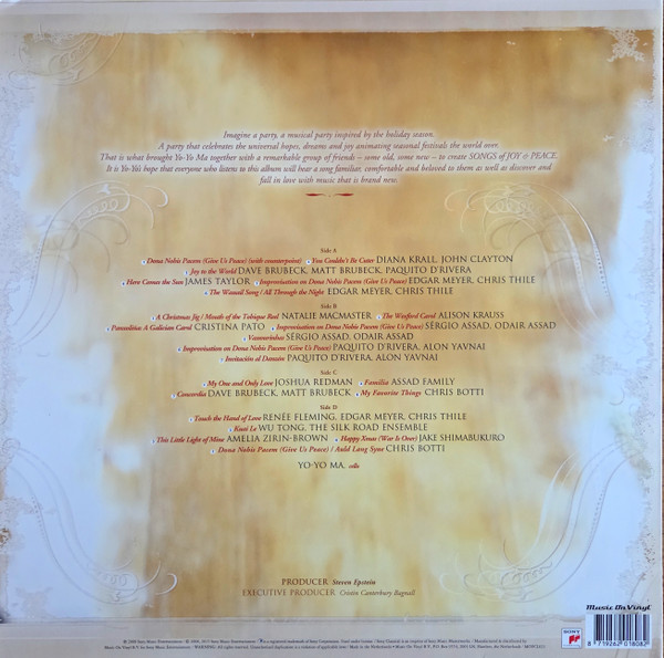 Виниловая пластинка Yo-Yo Ma, Friends - Songs Of Joy & Peace 2LP - рис.1