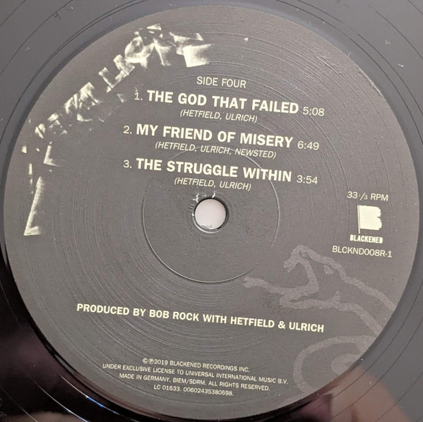 Виниловая пластинка Metallica – Metallica (Remastered) 2LP - рис.5