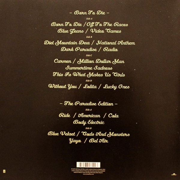 Виниловая пластинка Lana Del Rey - Born To Die - The Paradise Edition - LP - рис.1