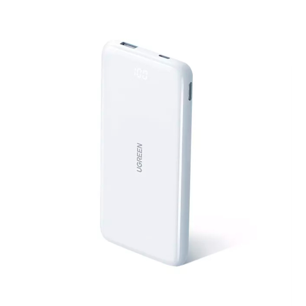 Внешний аккумулятор Ugreen PB200 10000mAh Ultra Slim Quick Charging 20W Power Bank White