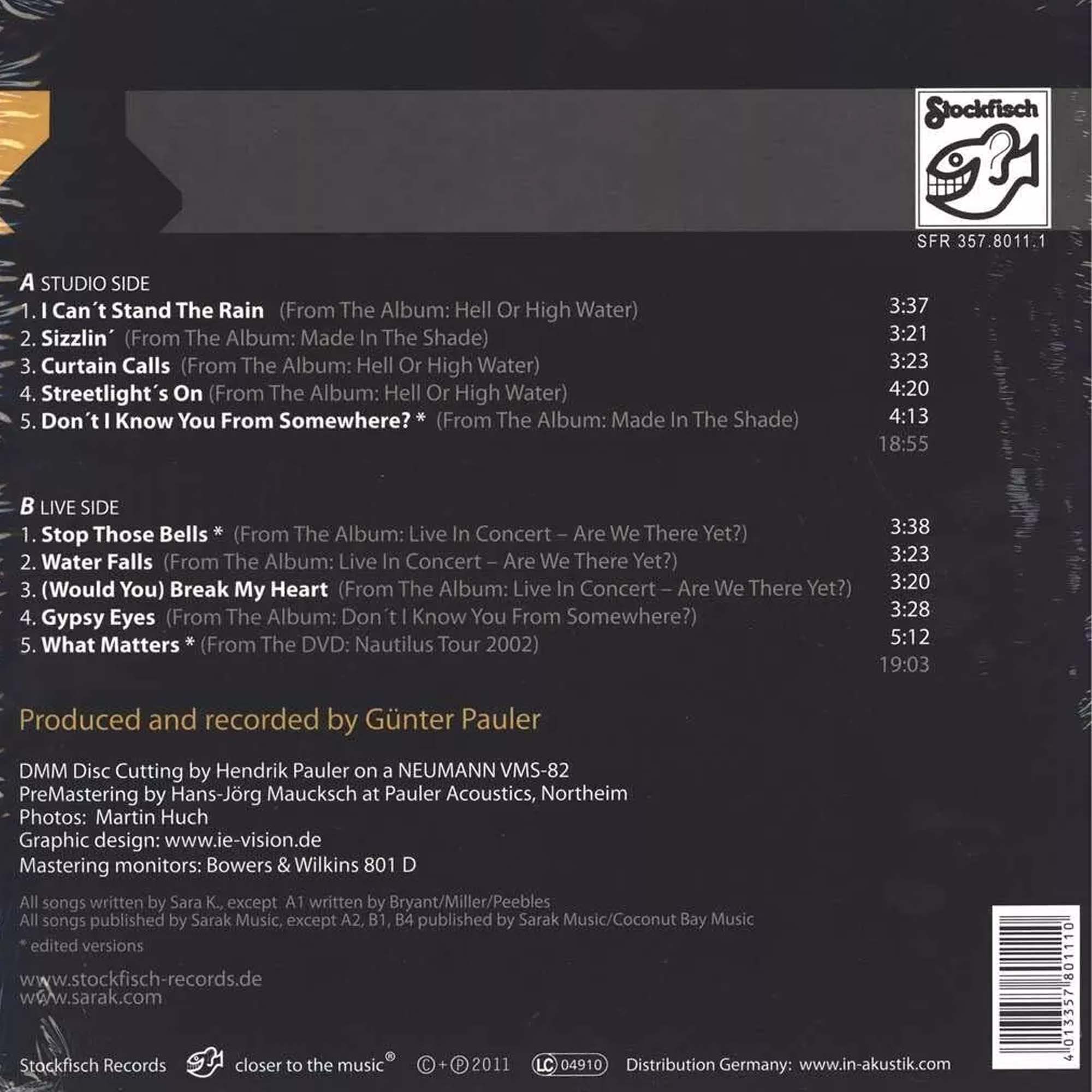 Пластинка Stockfisch Records Sara K. - In The Groove LP - фото 5