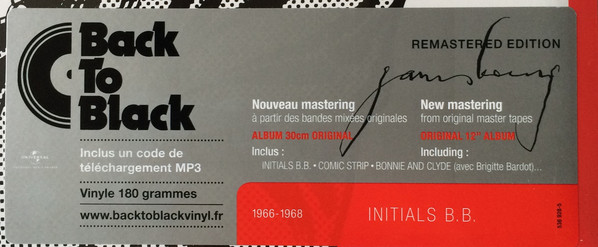Виниловая пластинка Serge Gainsbourg Initials B.B. LP - рис.2