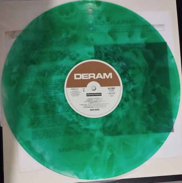 Виниловая пластинка David Bowie – David Bowie Coloured Clear & Green Cloudy LP - рис.2