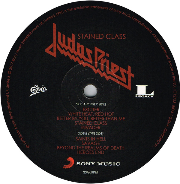 Виниловая пластинка Judas Priest - Stained Class - рис.3