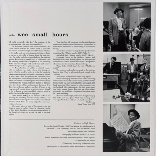 Виниловая пластинка Frank Sinatra - In The Wee Small Hours (Tone Poet) LP - рис.3