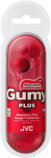 Наушники JVC Gumy PLUS HA-FX5-R - рис.1
