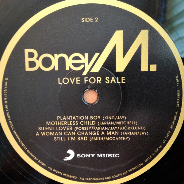 Виниловая пластинка Boney M. - Love For Sale - рис.3
