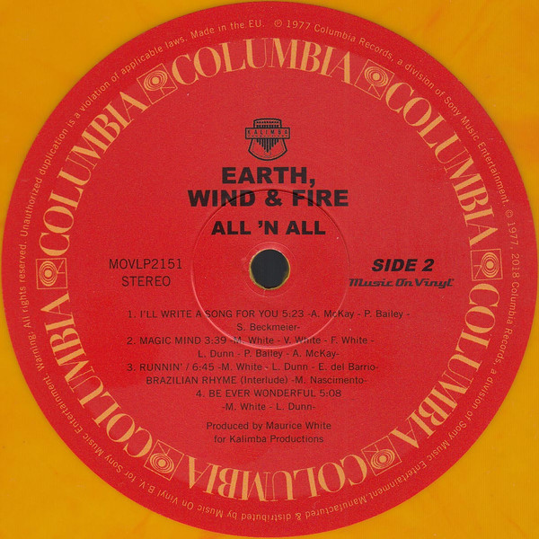 Виниловая пластинка Earth, Wind & Fire – All 'N All LP - рис.2