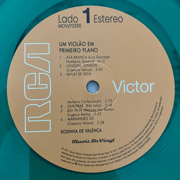 Виниловая пластинка Rosinha De Valenca - Um Violao Em Primeiro Plano (Green) LP - рис.5